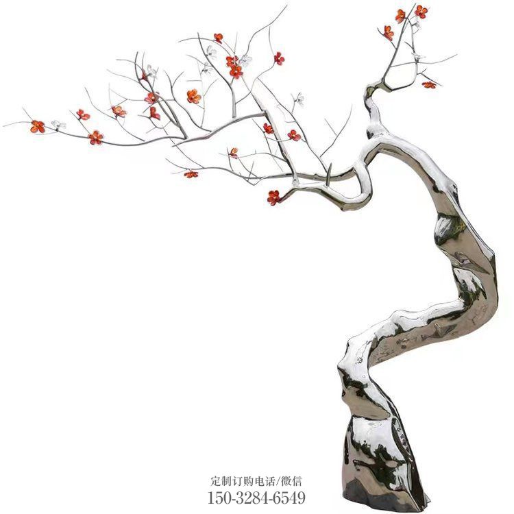 梅花树雕塑厂,植物题材,不锈钢树雕塑生产厂家 梅花树雕塑厂,植物题材,不锈钢树雕塑生产厂家